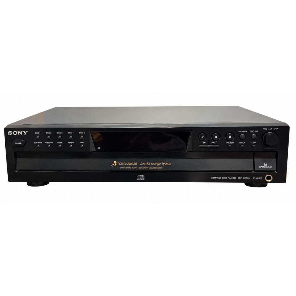 Sony CDP-CE375 5 Disc CD Changer Player Hi-Fi Stereo Used — Tested & Working.